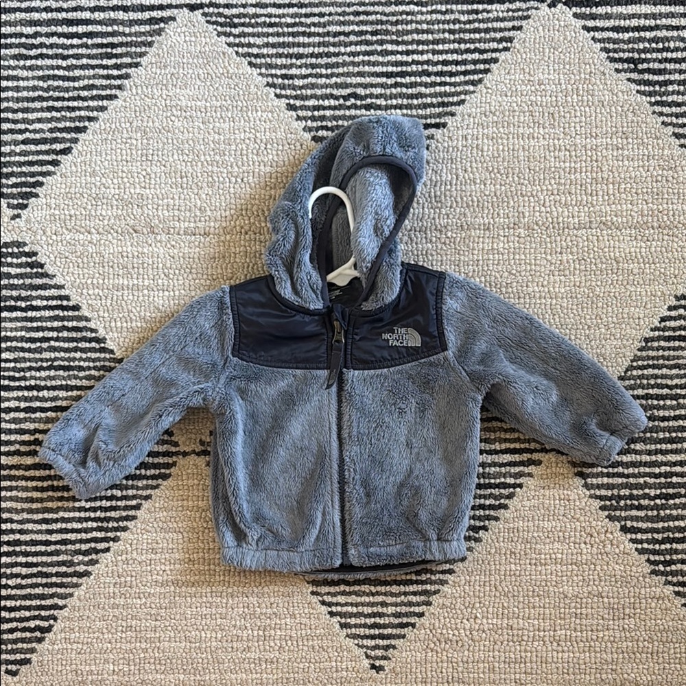The North Face Gray/Blue Jacket - 6-12 Mo